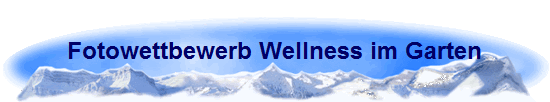 Fotowettbewerb Wellness im Garten